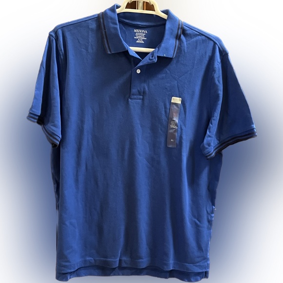 Merona Royal Blue XL Ultimate Polo with Black Contrast Tipping - Picture 2 of 8